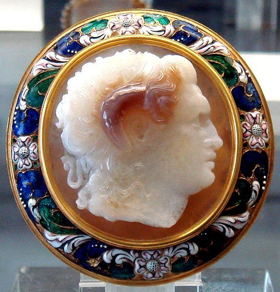 Sardonix cameo representing Alexander the Great. Thought to be by Pyrgoteles, en...