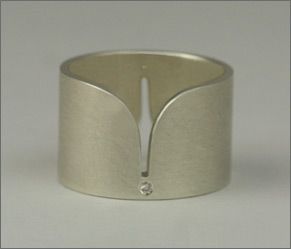 Origin Ring In Silver and Diamonds, Mayza João