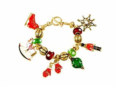 Christmas Toy Bracelet C32 Charm Murano Bead Skates Rocki... www.amazon.com/...
