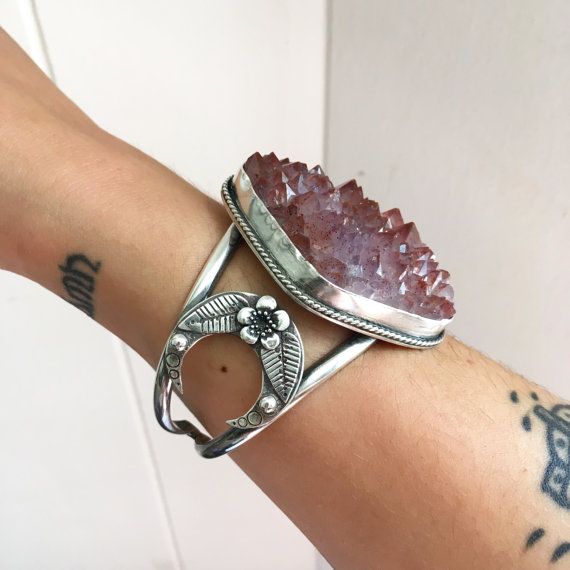 Artemis Cuff Natural Thunder Bay Amethyst by SoliloquyJewelry