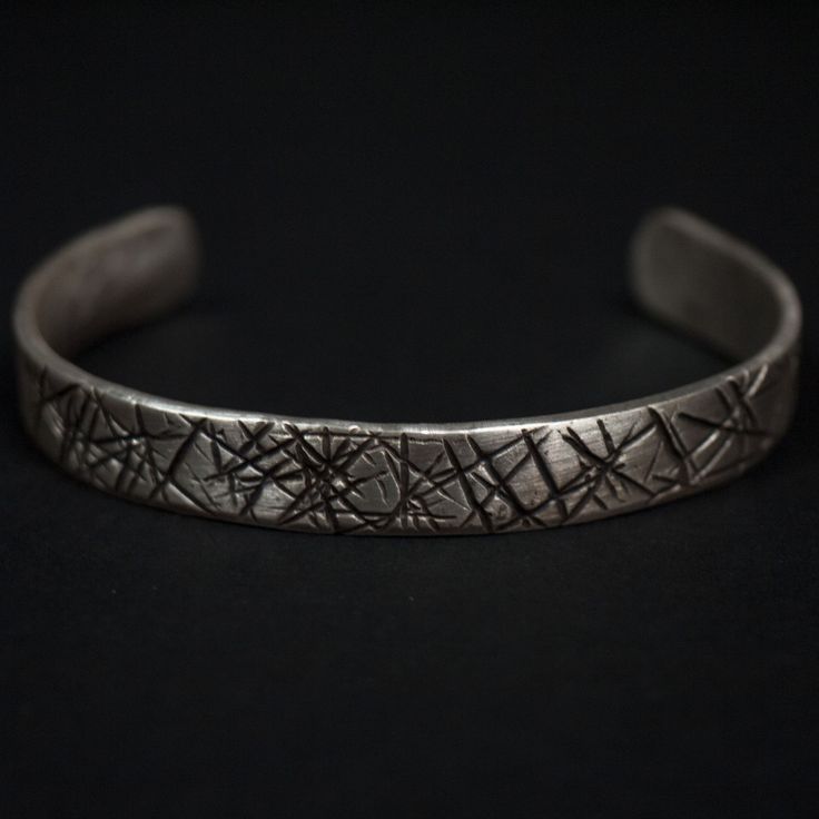 Cause and Effect Sterling Silver Bar Cuff with Crosses at The Lodge