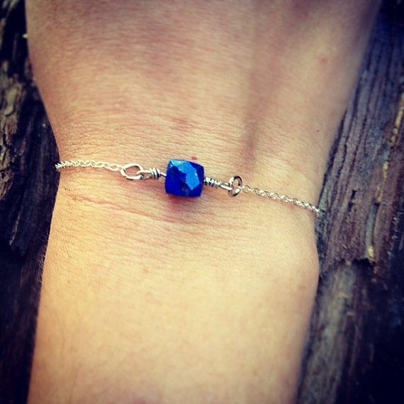 bliss blog - i heart monday:: Lapis and Sterling Silver Necklace 'Something...