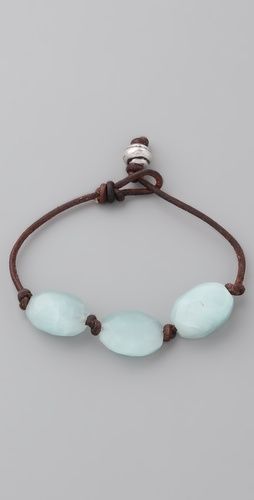 Leather and beads - simple but so pretty