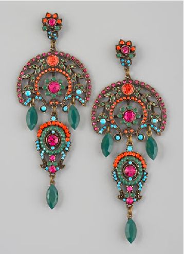 Aldazabal multi-color drop earrings |♦F&I♦