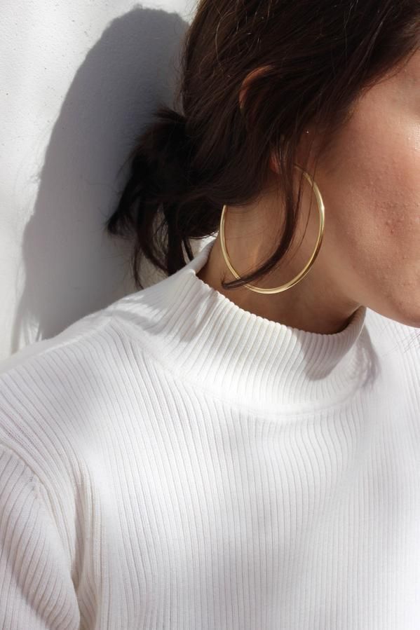 gold hoops #style