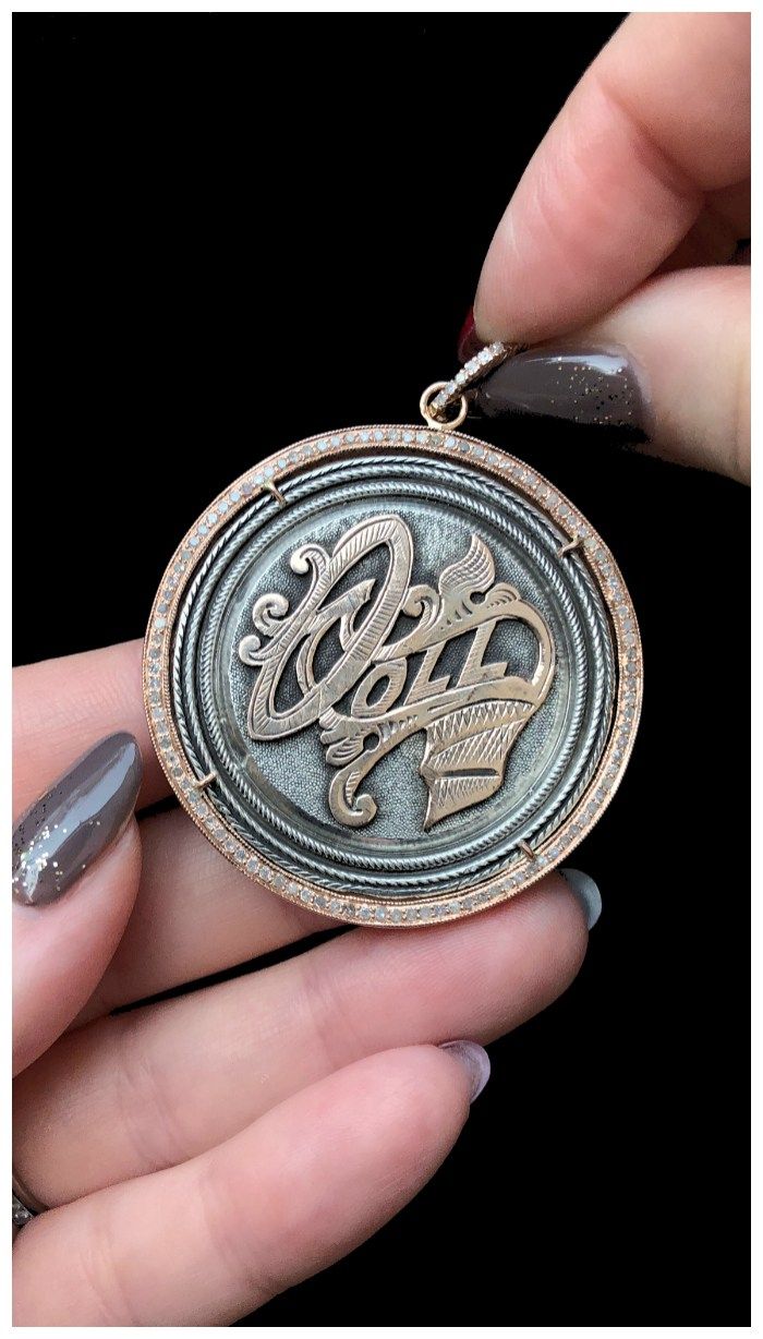 An extraordinary Victorian era love pendant token by Heavenly Vices! This one sa...