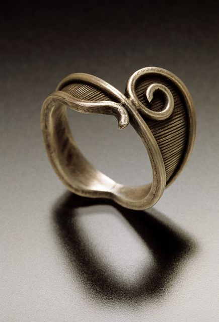 spiral ring by downtothewiredesigns, via Flickr