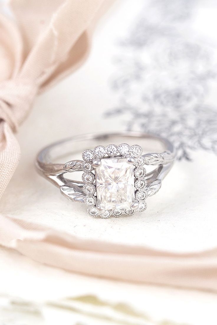 A vintage inspired engagement ring from the late Edwardian, early Art Deco era. ...