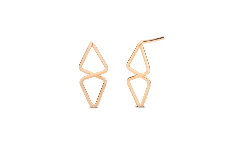 Aztec-inspired patterns make Kara Yoo's earrings a geometric marvel we can&#...