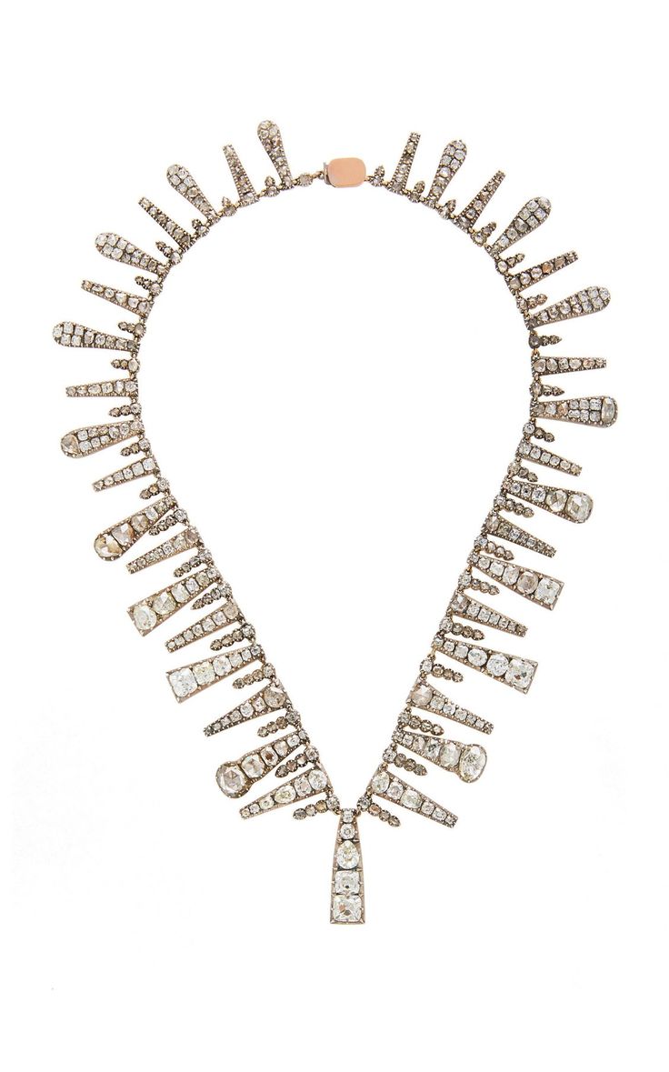 Antique Diamond Fringe Necklace by Simon Teakle SS19