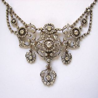 Diamond Necklace/Tiara; c. late 19th Century.