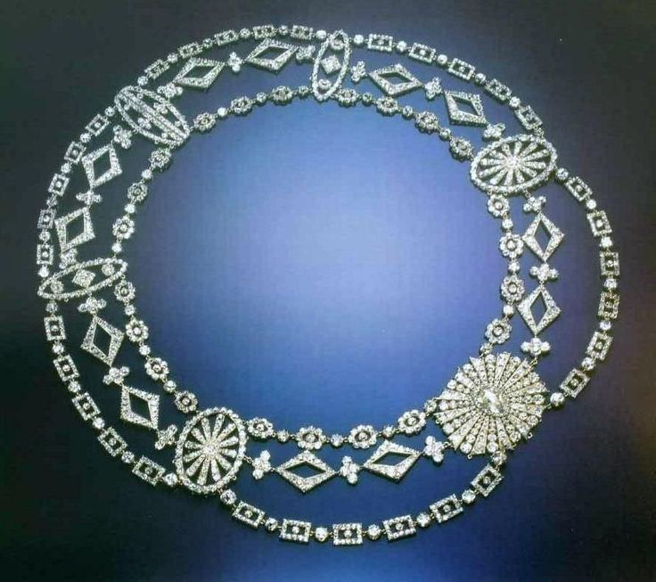 Diamond necklace.