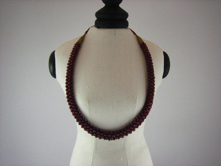 Garnet necklace.
