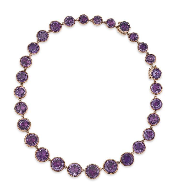 LATE 19TH CENTURY AMETHYST RIVIÉRE NECKLACE | necklace, amethyst | Christie&#39...