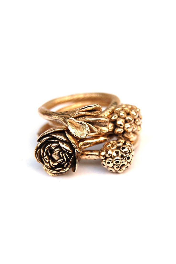 'Floral Stories'  Rings, 2012, Fairtrade & Fairmined Gold