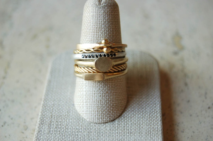 Beautiful stacking rings from una: ninh wysocan.