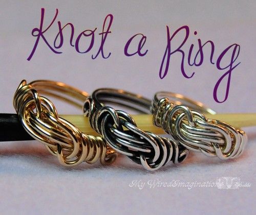 Jewelry Tutorial - Knot a Ring - All Wire Ring - PDF