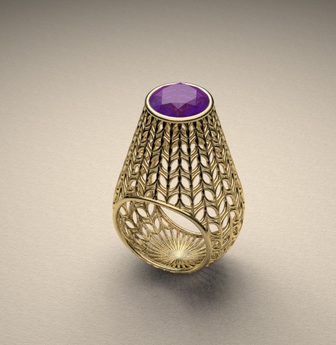 Ring | David Goodwin.  18k gold with gemstone