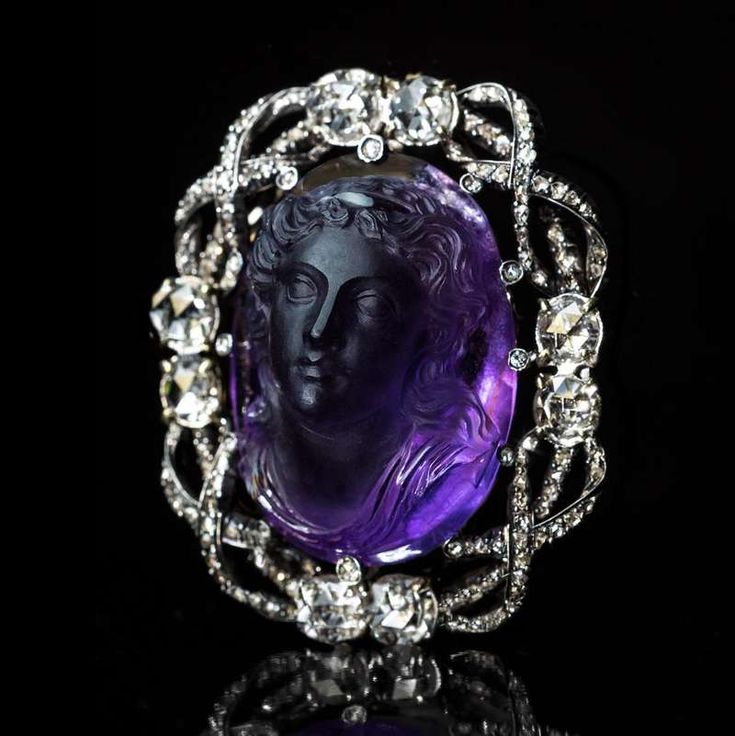 For Sale on 1stdibs - Circa 1885 This very rare antique Belle Epoque amethyst ca...