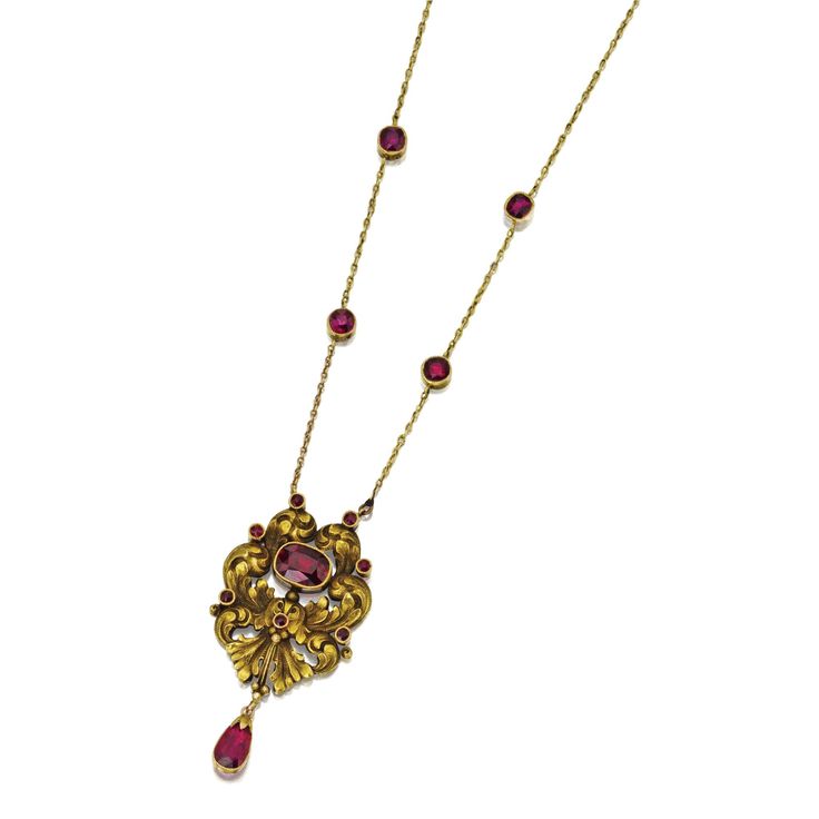 Ruby necklace.