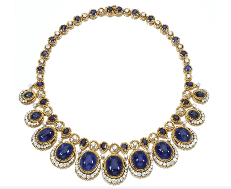 Sapphire necklace.