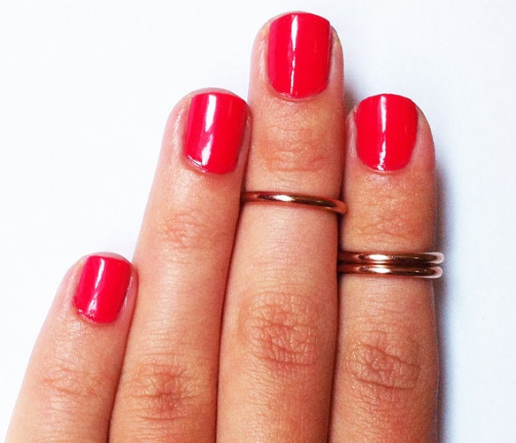 Rose Gold Above Knuckle Rings