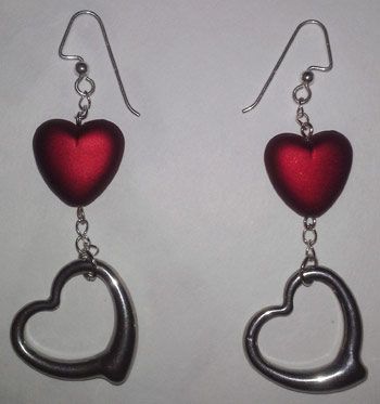 Customer Photograph: Valentine Earrings Created by Jtachenko  #jewelrydesign #je...