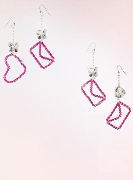 VALENTINE’S DAY EARRINGS “LOVE LETTER” & “HEART///~DIY DIFFERENT SHAPES-...