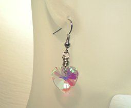 Wire-Wrapped Crystal Heart Earrings | AllFreeJewelryMak...