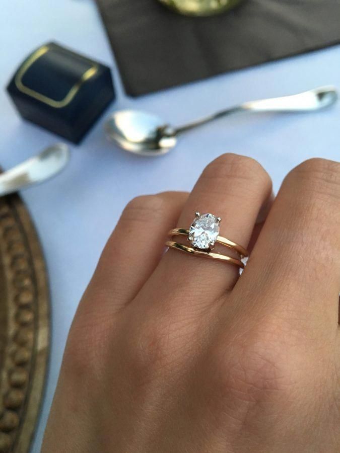 Stunning yellow gold solitaire engagement ring with the most amazing proposal st...
