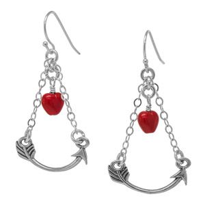 Heart and Arrow Earrings | Fusion Beads Inspiration Gallery