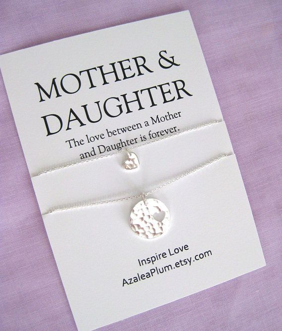 MOTHER Daughter Necklace BIRTHDAY Gift ideas for Mom   60th