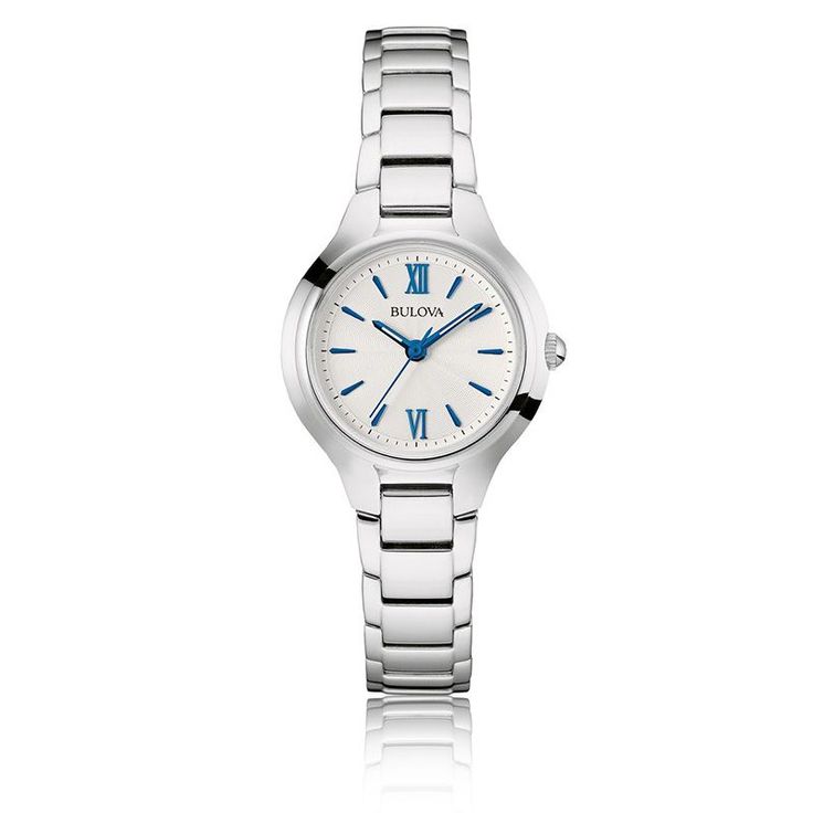Bulova Ladies Classic Blue Markers Stainless Steel Watch