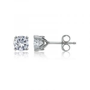 Diamond ½ct. tw. Solitaire Earrings in 14k White Gold