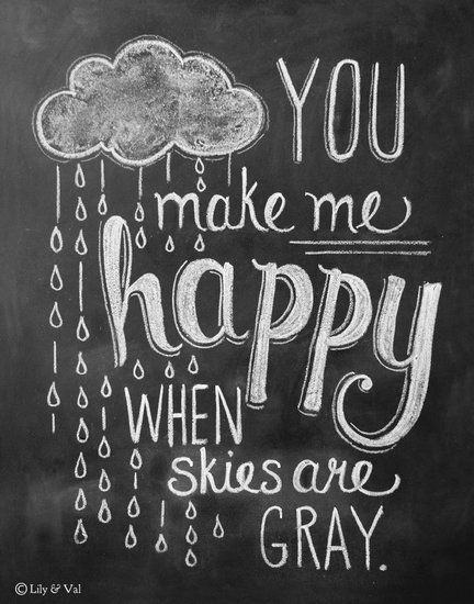 You Make Me Happy Rain Cloud Print: Mom's favorite lullabye makes for a cute...