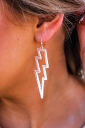 ⚡️Create a striking look with these chic lightning bolt earrings⚡️also a...