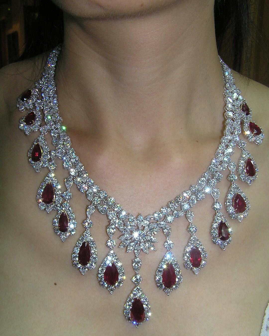 @michealyoungjewels. #platinum#diamond#burma#ruby#necklace#fit for a#princess#qu...
