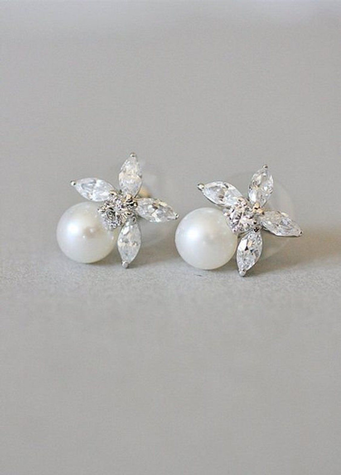 Items similar to Bridal Sterling Premium Round Freshwater Pearl Stud Earrings Unique Gifts For Women Uncommon Goods Best Pearl Earrings on Etsy