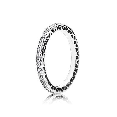 Hearts of Pandora Ring with Cubic Zirconia