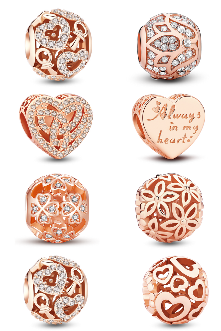 The most popular Rose Gold charms!