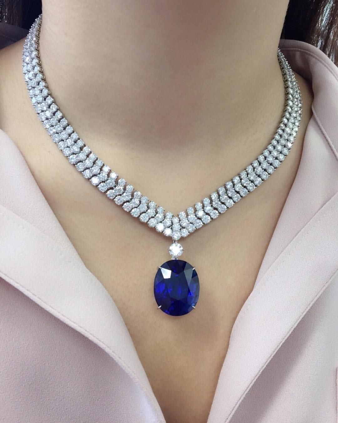 Christie's Jewellery on Instagram: “This stunning Burmese sapphire and diamond necklace will be offered in our Hong Kong Magnificent Jewels sale on May 30. At 55.56 carats,…”
